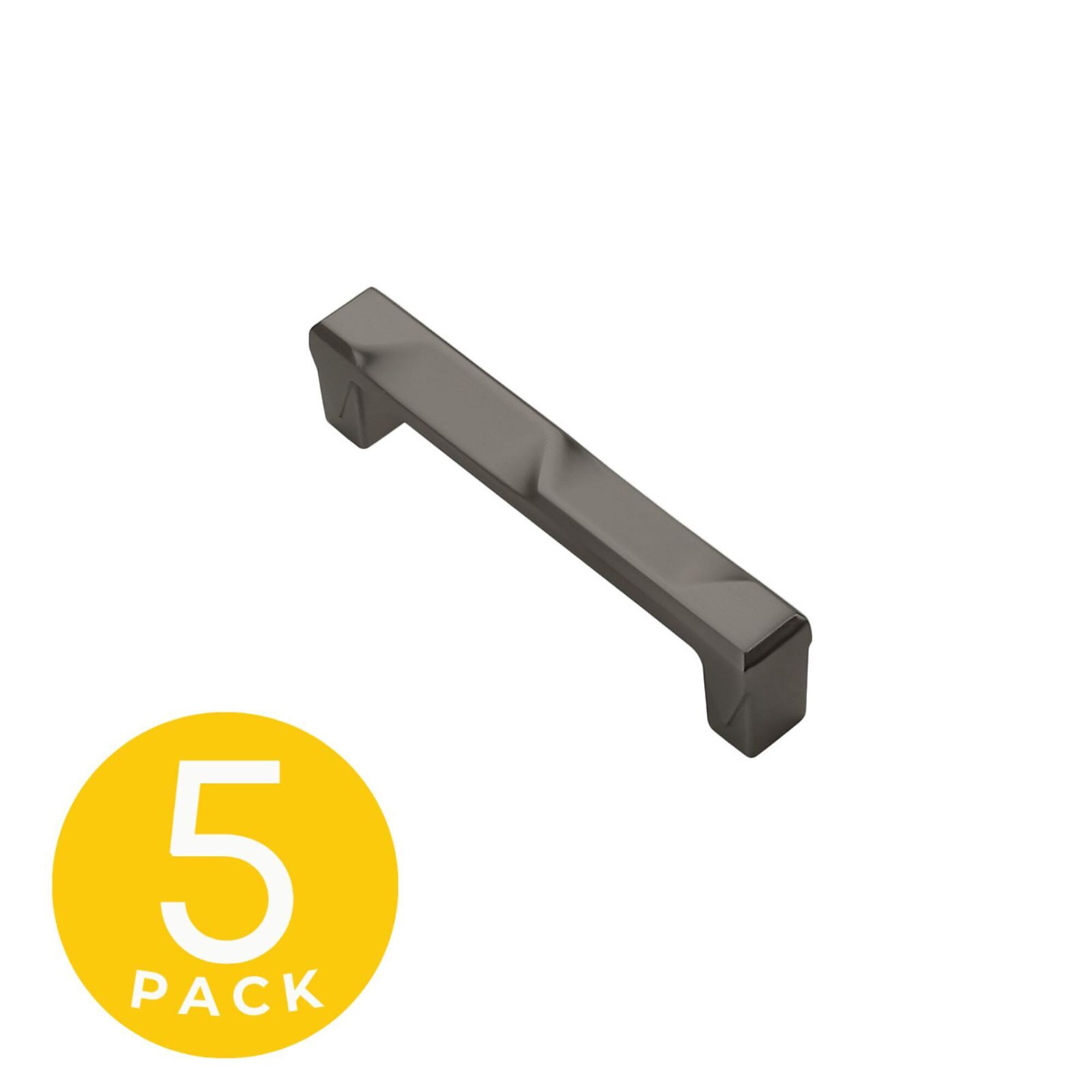 Sapphire, Geiger Series 3-3/4 in. (96 mm) Center-to-Center Modern Matte Grey Cabinet Handle/Pull (5 Pack), #SP-3771-96-GM-5